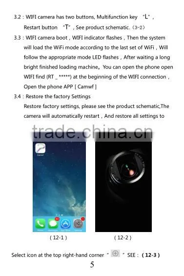 HD 720P H.264 Wide Angle Lens WIFI Alarm Clock ,Motion Detection SPY WIFI Alarm Clock Camera