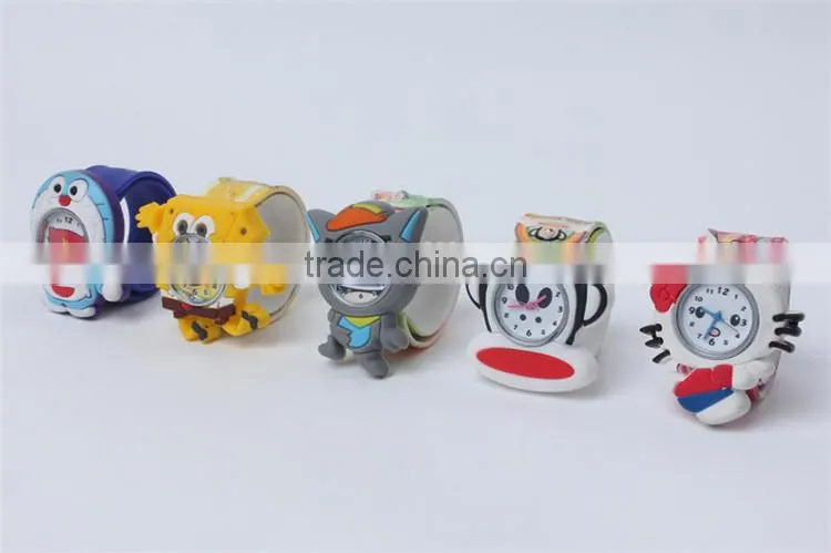 all kinds of cartoon character silicone slap watches