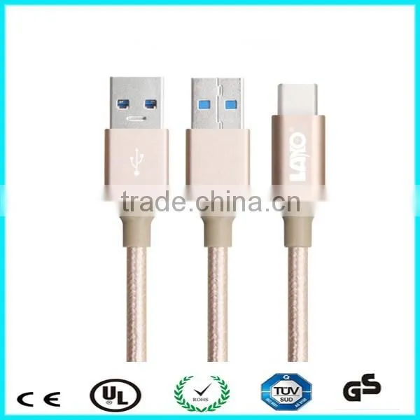 1M logo custom USB 3.0 Type C data charge cable