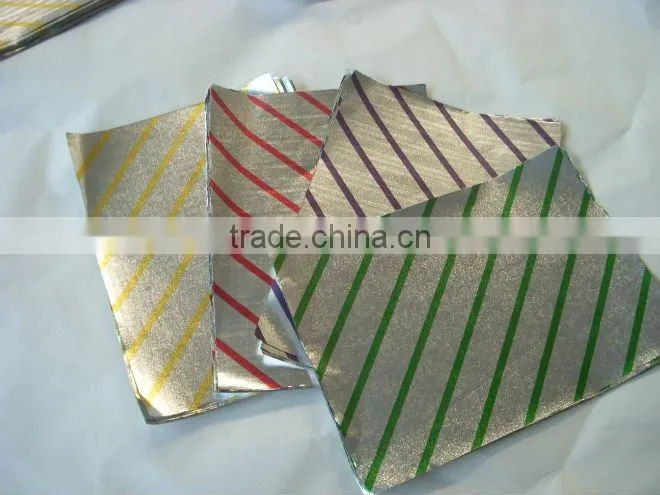 Lamination foil with paper & hamburger foil with paper