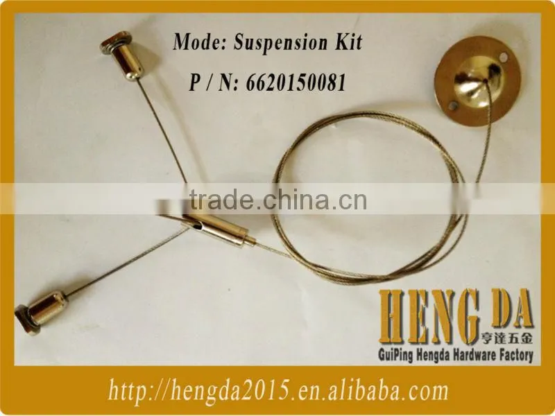 Led board lifting rope with non-removable hook