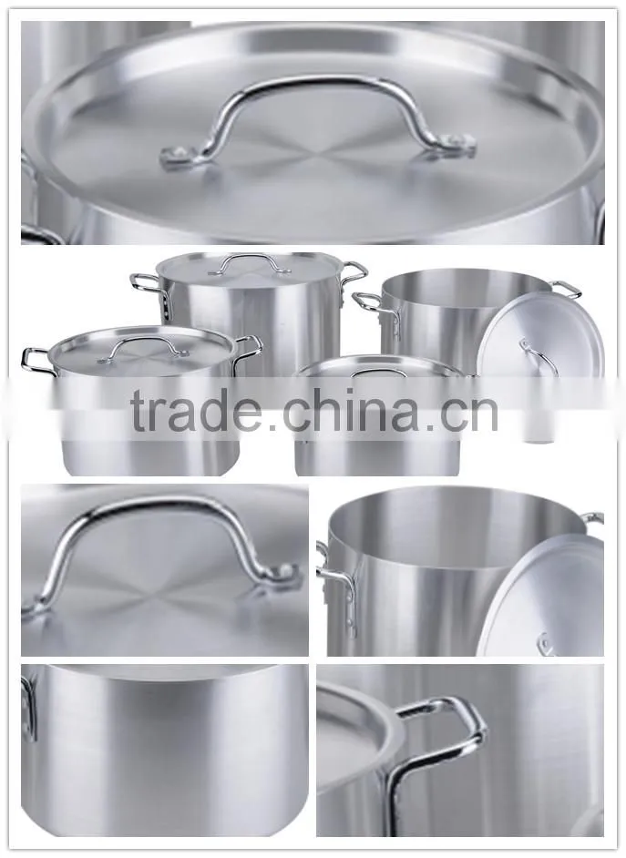 4pcs aluminum stock pot kitchen item aluminum cookware set for sale