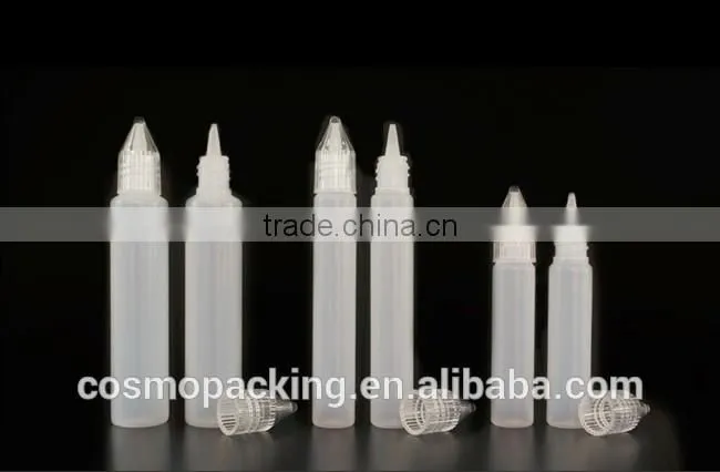 10ml 20ml 30ml pen bottle for e liquid , New unicorn bottle, plastic e-liquid bottle