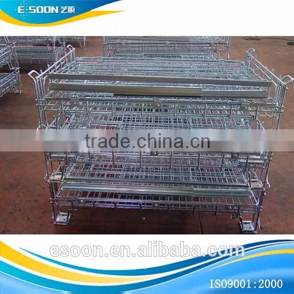Foldable Steel Euro Cages Pallet Space Save cage