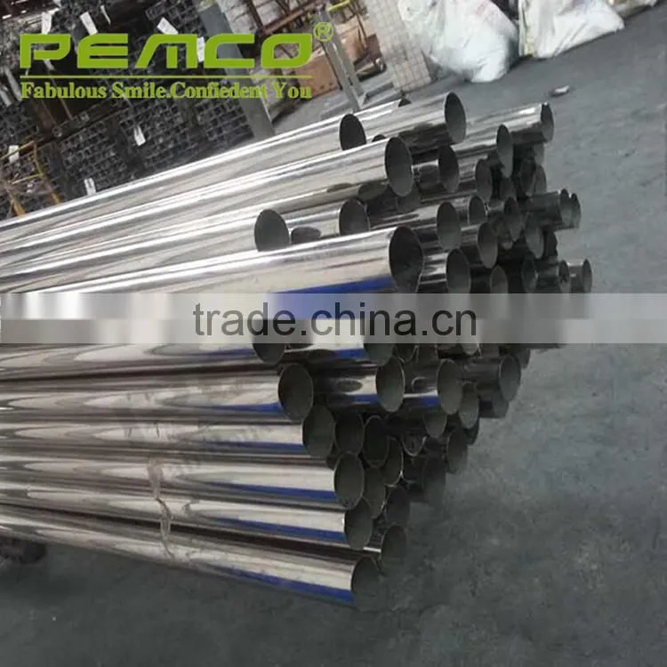 Wholesale foshan Pemco Brand Factory ASTM Decoration Welded 2 Inch SS 304 stainless steel pipes