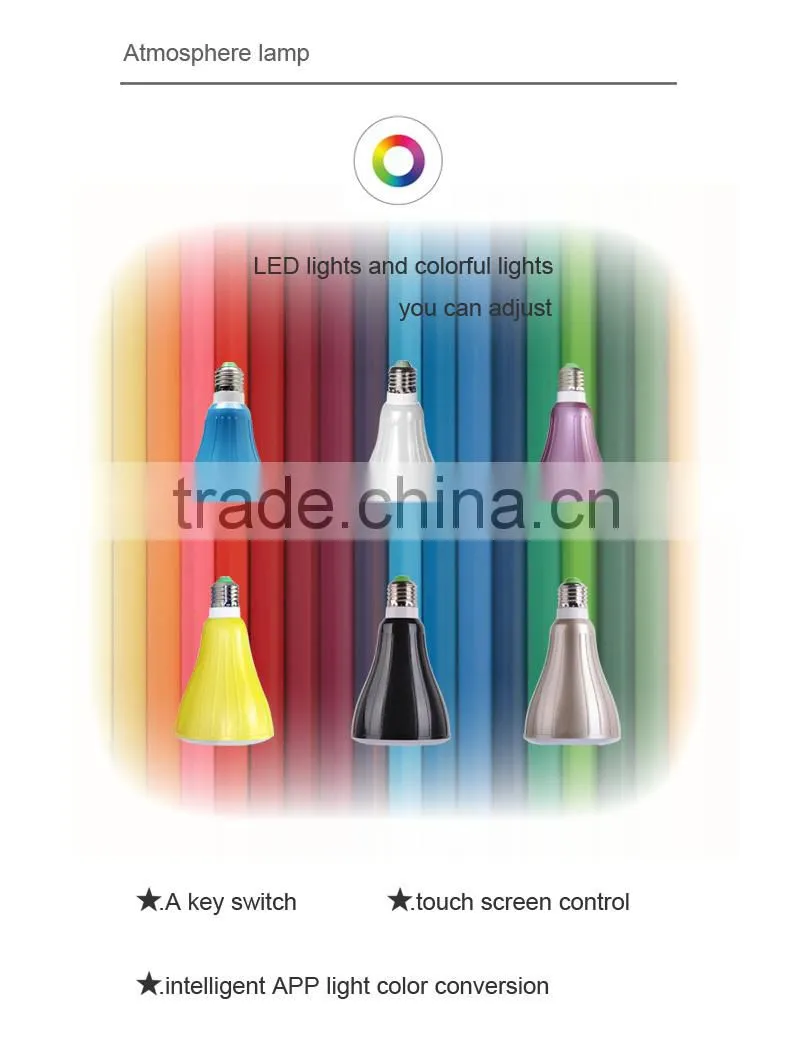 2015 New Technology LED Light Bluetooth Speaker