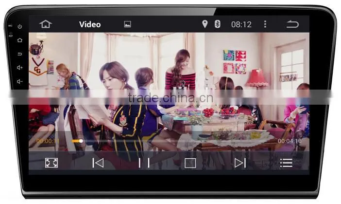 Latest Android 4.4.4 up to 5.1 car dvd gps player for VW MCU 1.6G 4 core 3g wifi OBDII