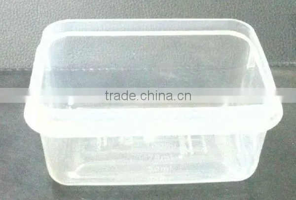 Plastic transparent container mold