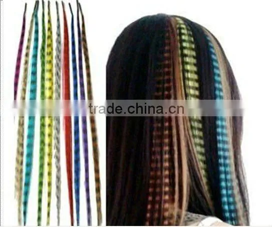 wholesale synthetic grizzly hair feathers feather hair extensions