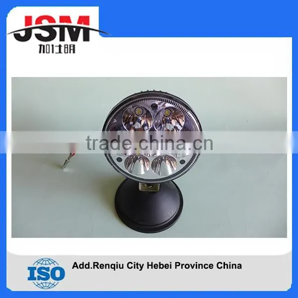 Round White 21W 7 LED Work Light Fog Lamp Wiring Switch Trailer Jeep Truck round tail light