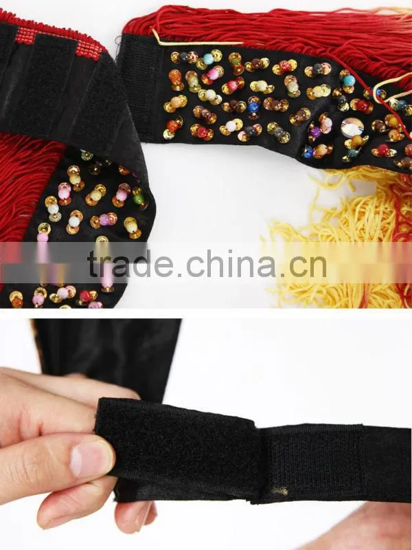 wholesale sexy and pretty latin dance dress with leopard and tassels suit,stage latin performance QC00201