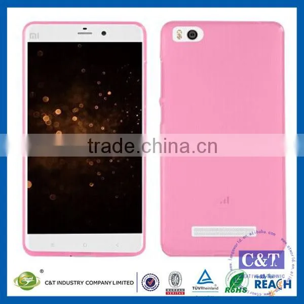 C&T Crystal Clear Transparent Flexible Soft Gel Tpu Case Cover For Xiaomi Mi 4i, For xiaomi mi4i