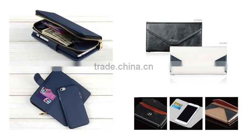 C&T Customized black flip leather cover case for oneplus mini