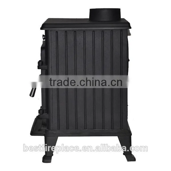 Steel plate wood burning stove