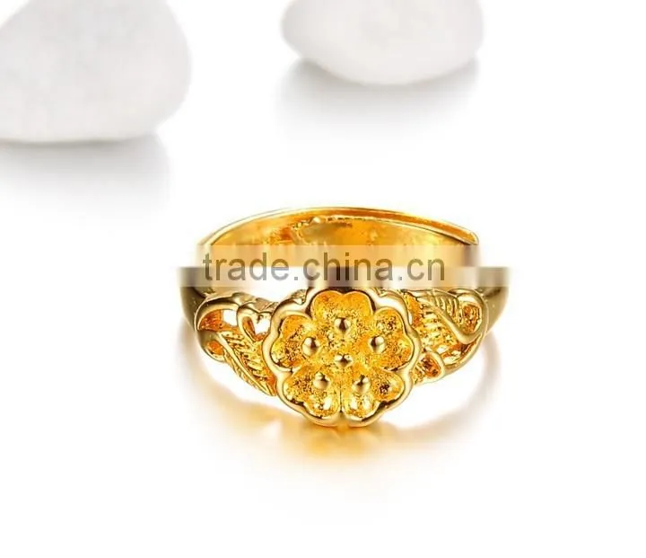 KSTONE fashion design plating gold high material cooper gold ring design for women