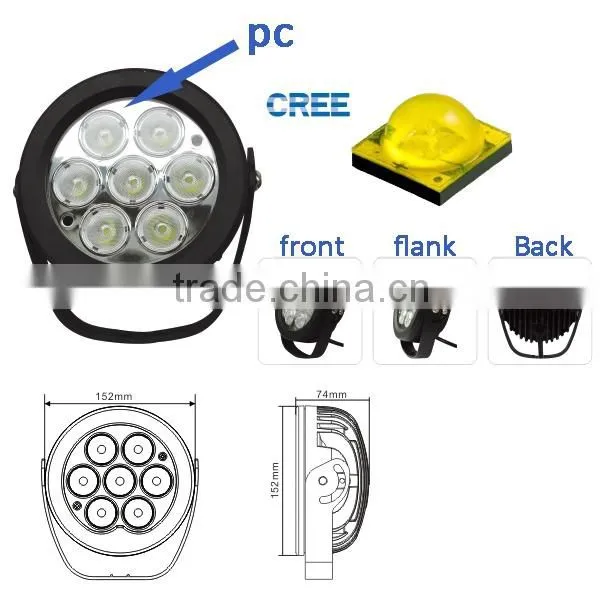 70W led work lamp auto led light waterproof IP68 emergency work lamp for car