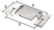 2.0mm thicknes high quality sofa hardware connector