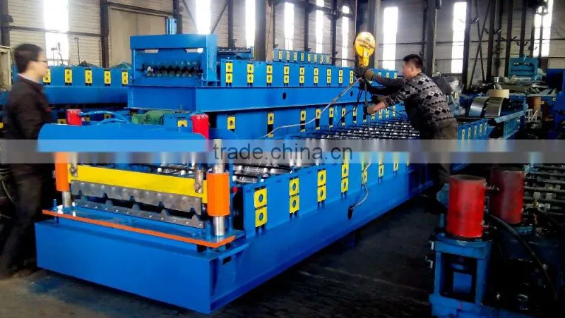 galvanized roofing sheet roll forming machine For Indian Friend