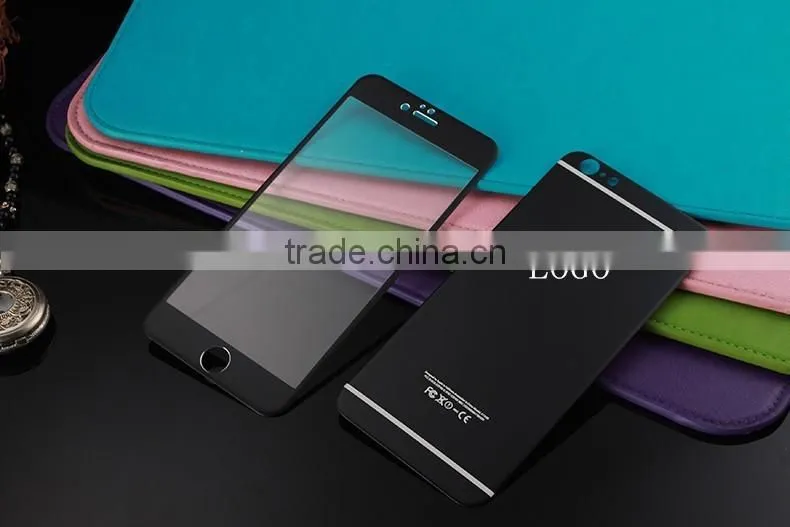 3D Full Cover Titanium Alloy Color Tempered Glass Screen Protector For iPhone 6 6plus