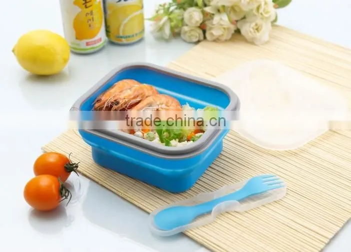 Plastic containers silicone lunch box for kids