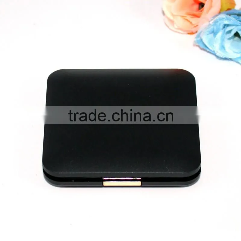 Square compact powder container with mirror cosmetic use