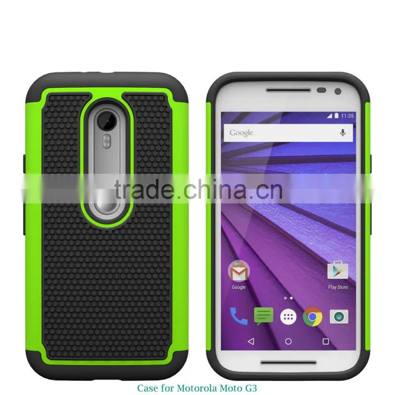 PC TPU 2 in 1 Slim armor cell phone case for moto g3