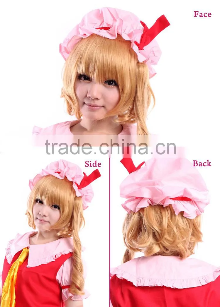 New product high quality wig in stock touhouproject Flandre Scarlet wholesale wig anime