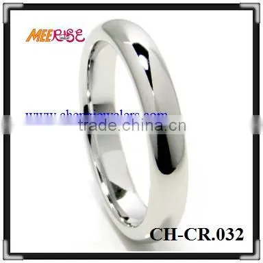 High quality grooved cobalt wedding rings for men and women