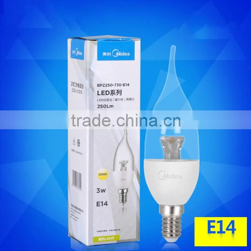 e14 led candle bulb 3w ce rohs approval 3w candle bulb light