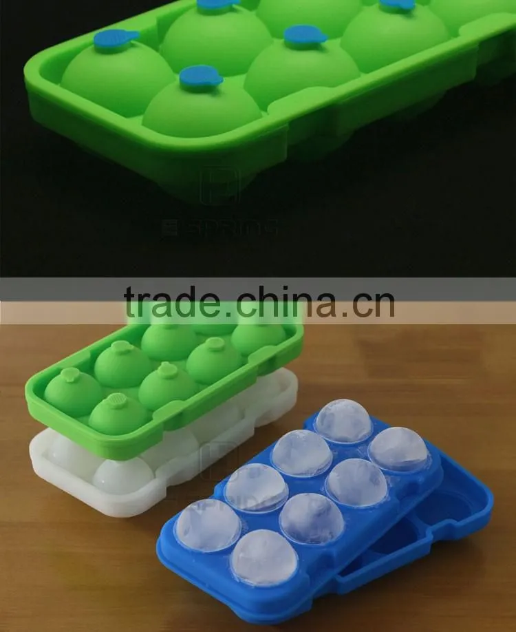 New 4.8cm diameter Silicone Ice Ball Cube Tray with small lid Freeze Mould Bar Jelly Chocolate Mold Maker