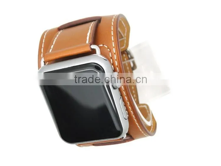 OEM Factory Wholesales Replacement sport cuff wrist watch leather band for iwatch
