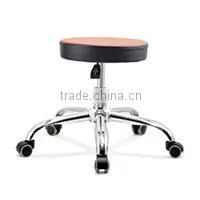 HY3004-1 Swivel Dental Bar Stool Whtie PU Leather Upholstery