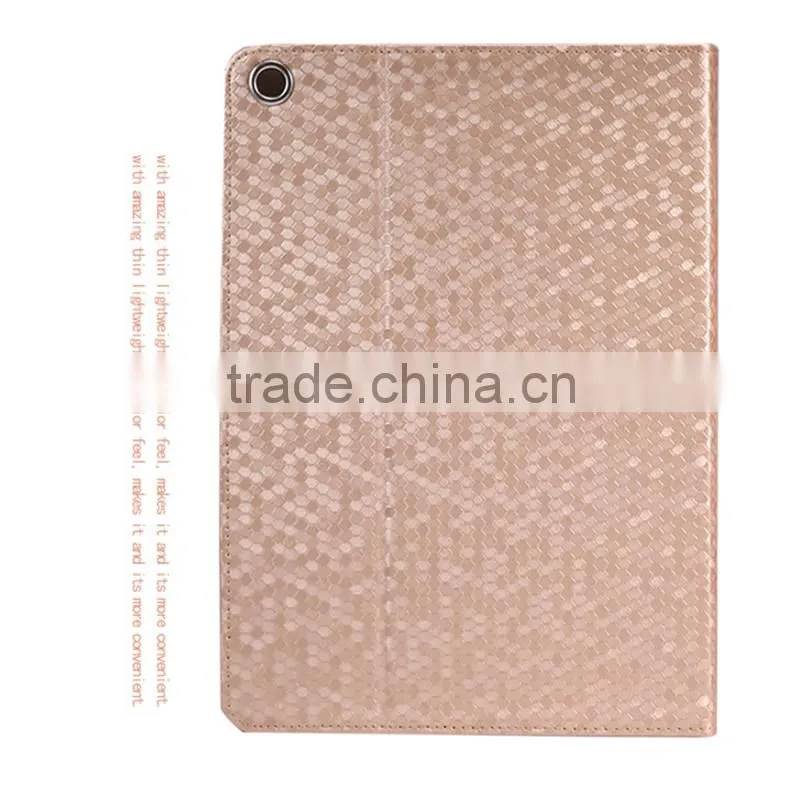 Diamond pattern PU leather case for ipad air, for ipad pro case