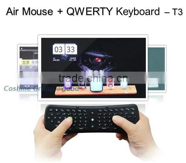 2.4G Wireless Mini 3D Gyroscope Anti-shake Air Mouse Keyboard For Andriod TV PC
