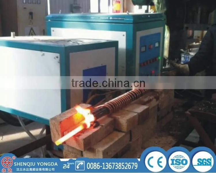 50KW steel bars induction heating forging furnace