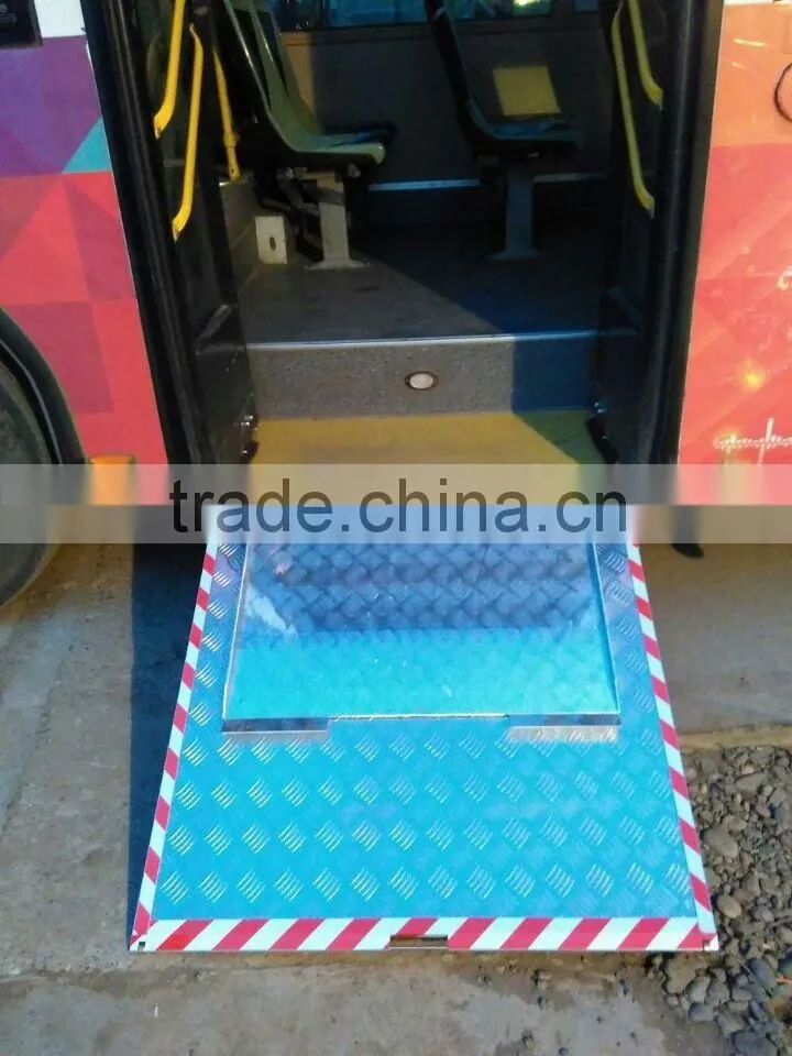 Handicap disabled Manual Wheelchair Ramp Slope for City Bus with CE certificate