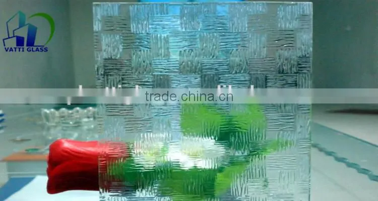 Fine workmanship of the decorative glass designed for bathroom door, desktop, partition wall design