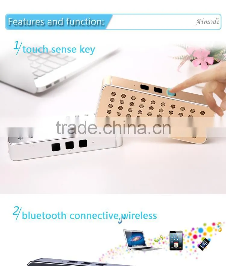 2016 New product portable wireless mini bluetooth speaker with profession design
