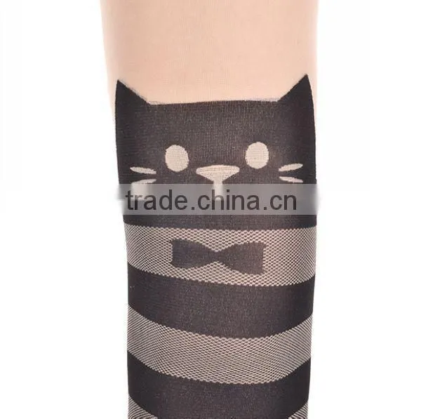 Hot Selling Stripe Cat Japanese Girl 's Stocking