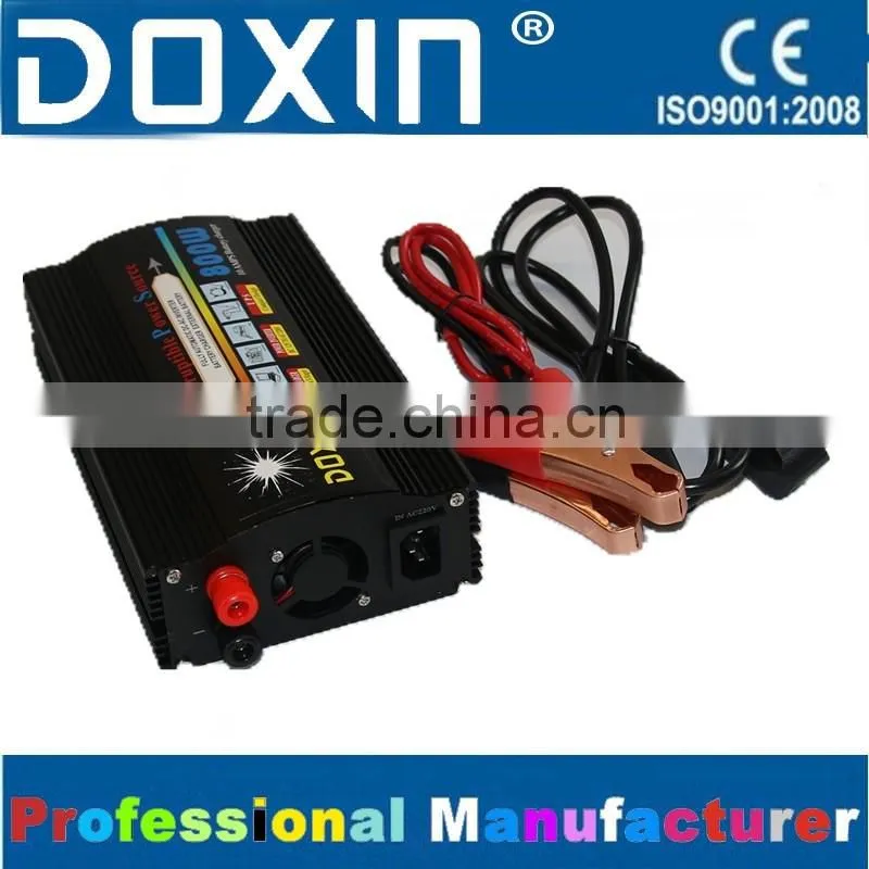 dc to ac 12v 220v 800w Modified sine wave UPS inverter with battery charger