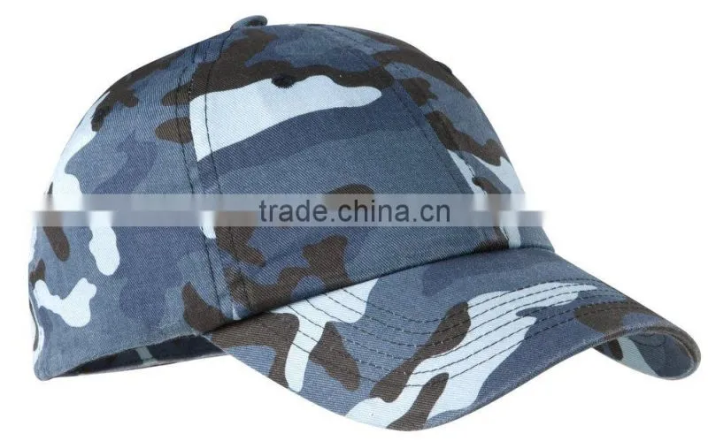 custom blue camo baseball cap