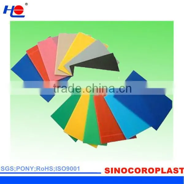 fade resistance and convenient to move corrugated plastic cardboard sheets