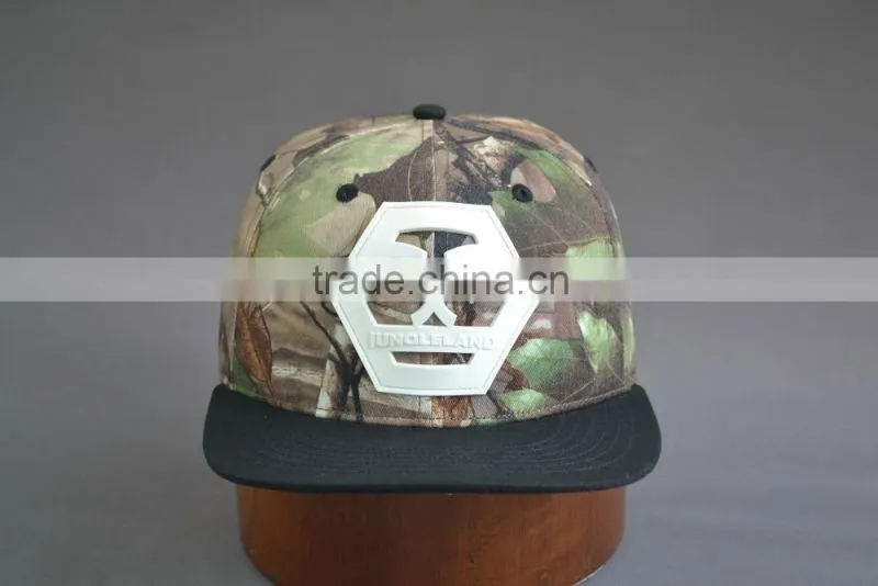 6 panel distressed camo hat