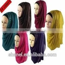 high quality wholesale rhinestones muslim women scarf hijab scarf