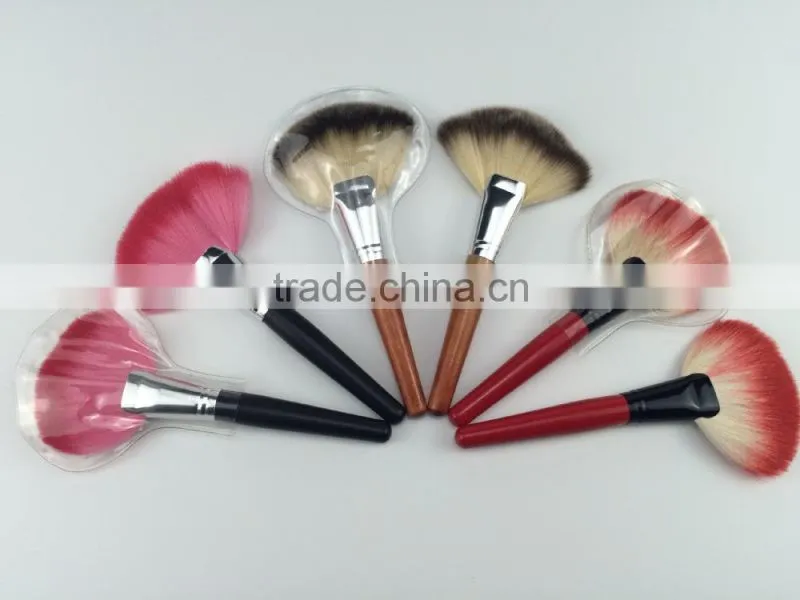 flower colored shaving nylon hair&wood handle Professional Make Up Brush