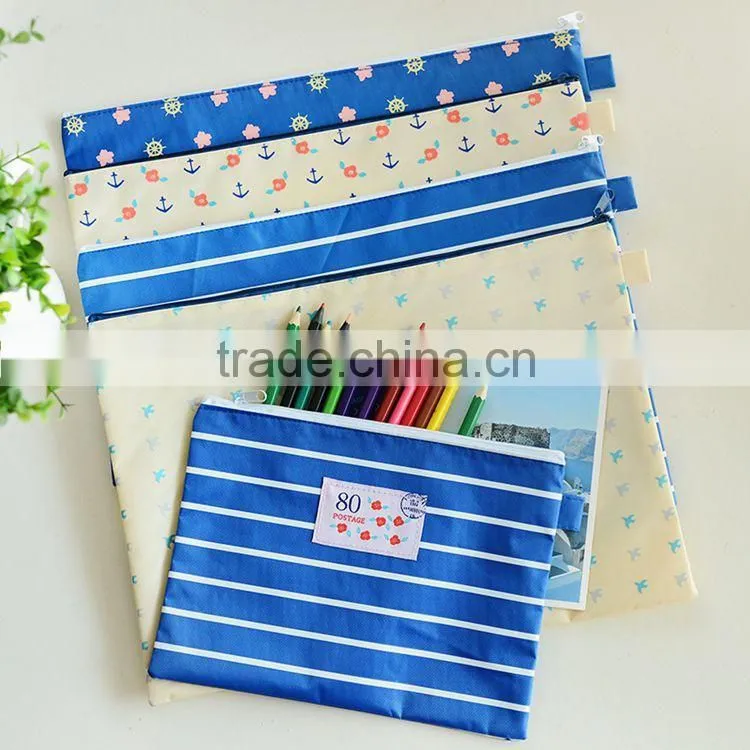 cangnan qingyang wholesale custom clear fasion 600d Polyester Pencil Case for teenagers