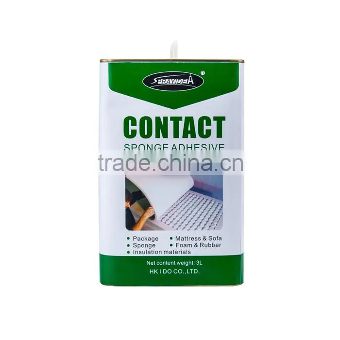 Carpet Contact Spray Sponge Adhesive For Fabric To Leather