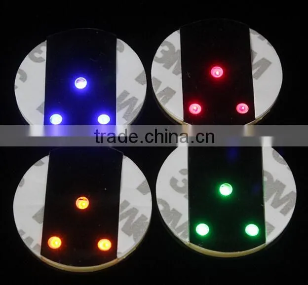 Promotional led bottle sticker,3M tape coaster for glow bottle glorifier