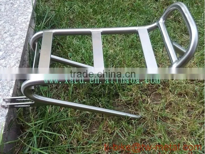 Super light titanium bicycle front rack customized ti luggage carrier & bag holder cheap ti bike front rack made in china