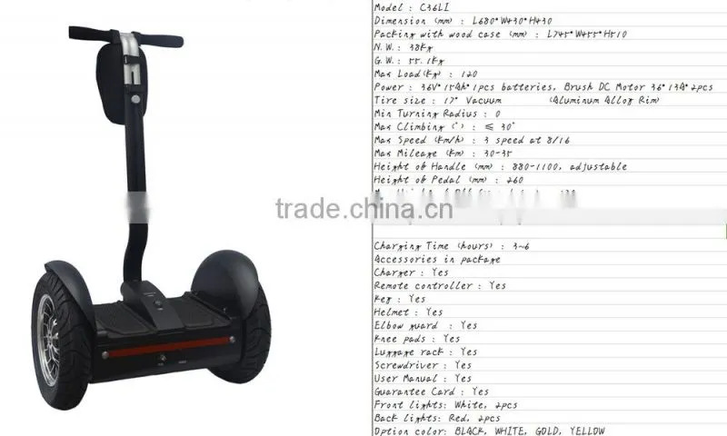 Factory Price Two Wheels Self Balancing Samsung Lithium Battery Electric Scooter With CE FCC RoHS Certifications